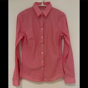 nana Republic, button down shirt, pink, size 6p